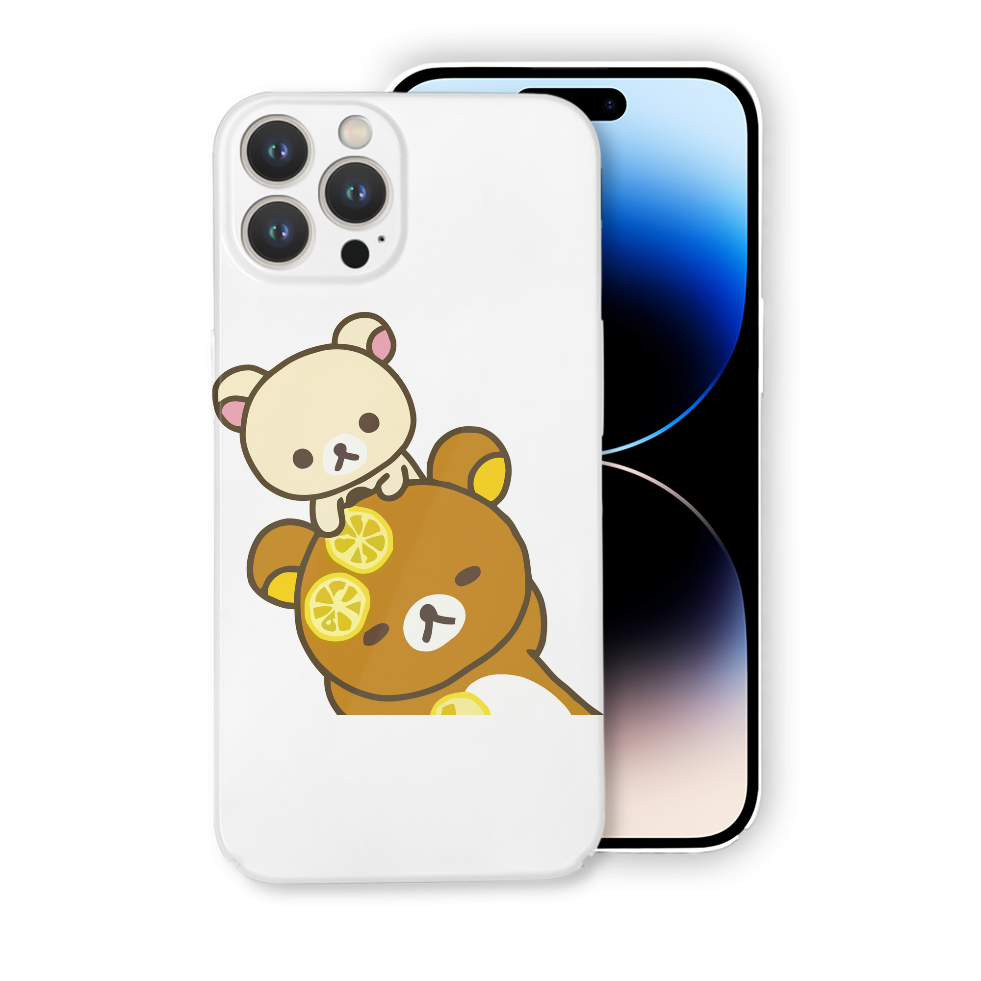 （画像用） リラックマ リラックマ キイロイトリ Rilakkuma Korilakkuma Kiiroitori 【iPhone 14シリーズ対応】ハードケース